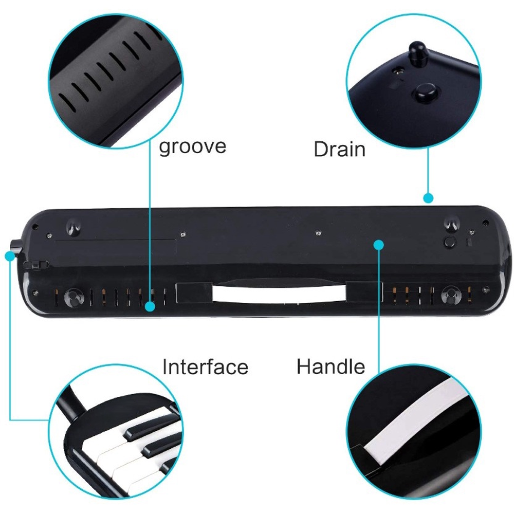 ApexEdge 32 Keys Beginner Melodica Piano Keyboard Kids Educational ...