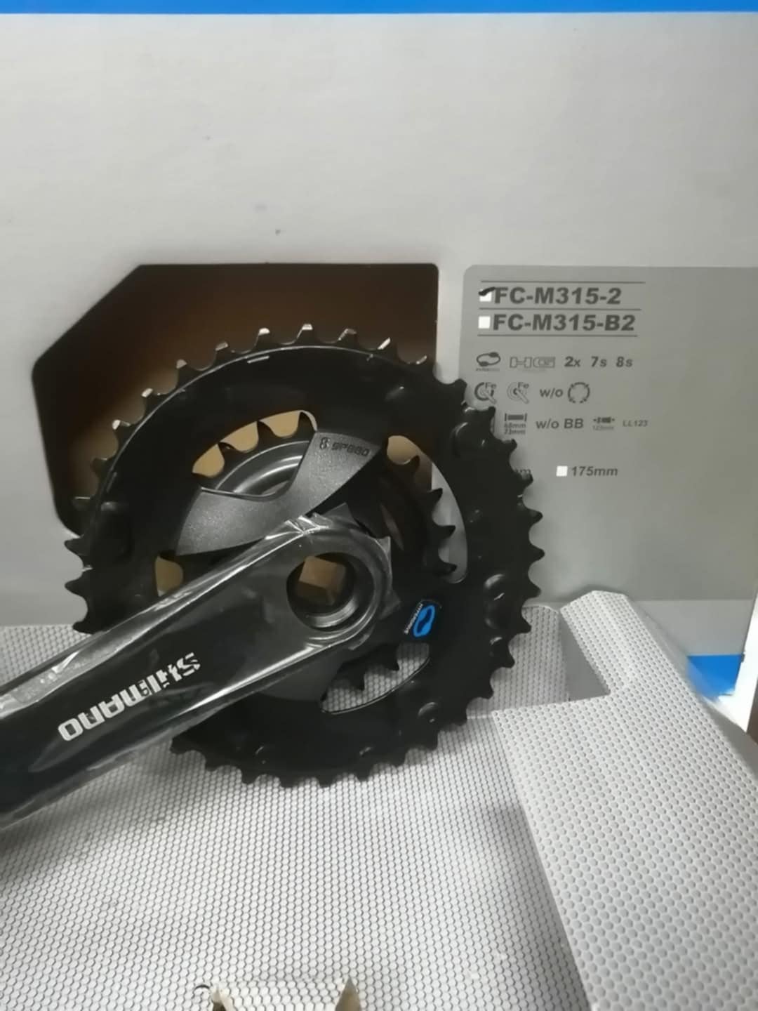 Guarnitura Shimano Altus FC-M315 2x7/8v - 36-22T 170mm, Senza BB, Per MTB