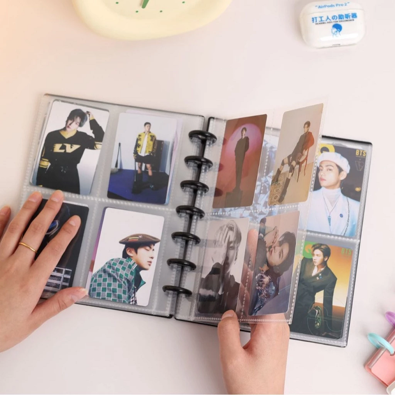 4 Grid Photo Strip Album Idol Photocard Collect Book 20 Pages Personal ...