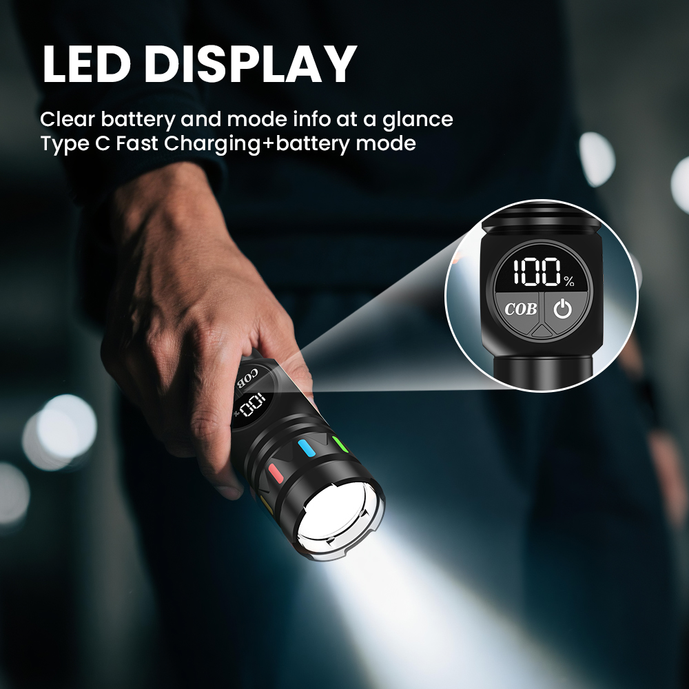 Orashare OL11 3000mAh Flashlight Rechargeable Zoomable Laser Super ...