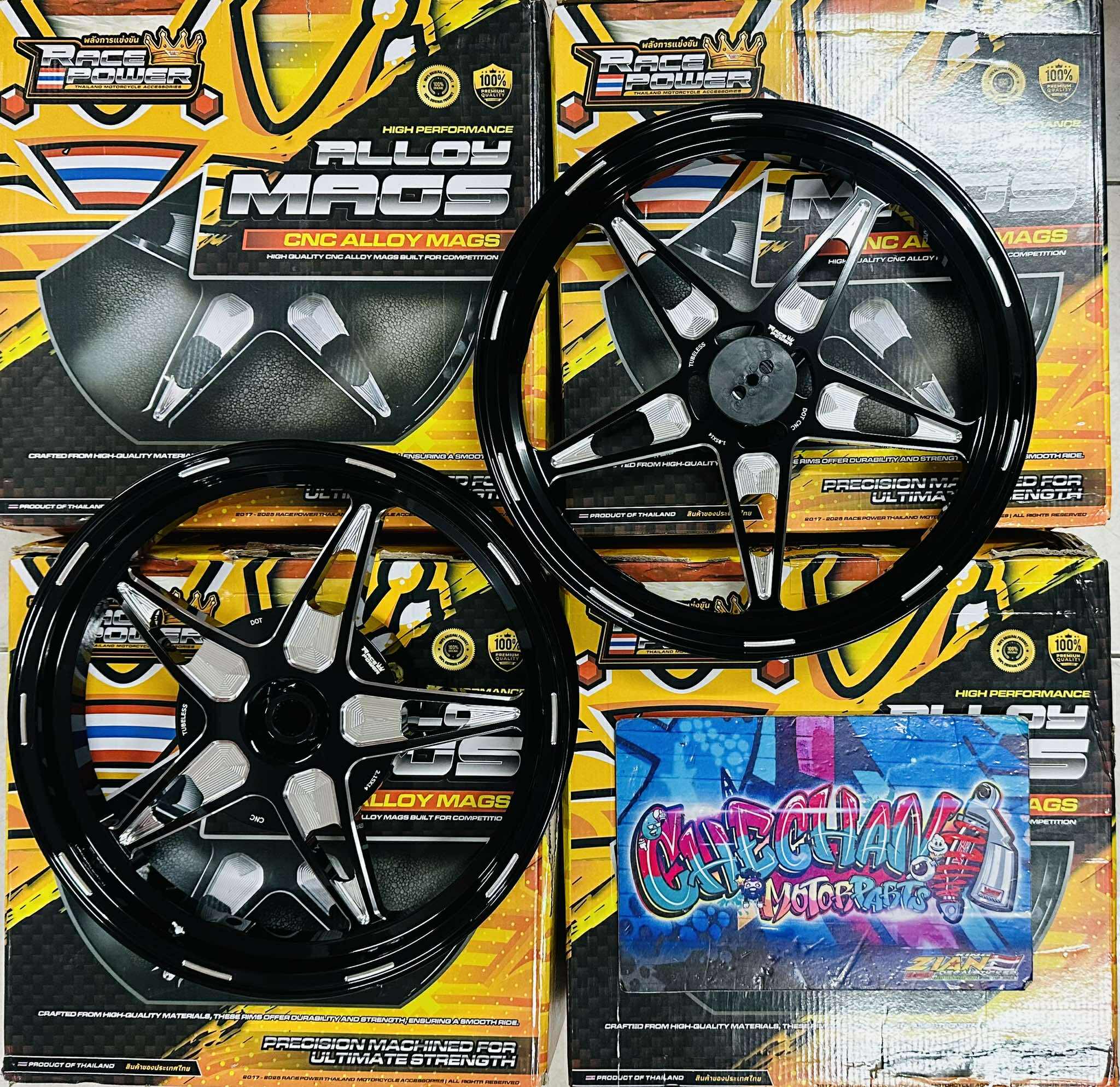 RACE POWER CNC STAR MAGS HONDA CLICK 125/150 HIGH GRADE ALLOY MATERIAL ...
