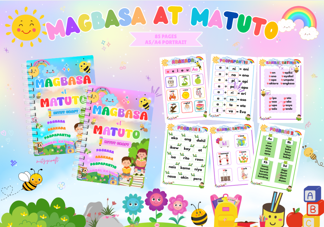 TAGALOG LEARNING WORKBOOK | MAGBASA AT MATUTO | Shopee Philippines