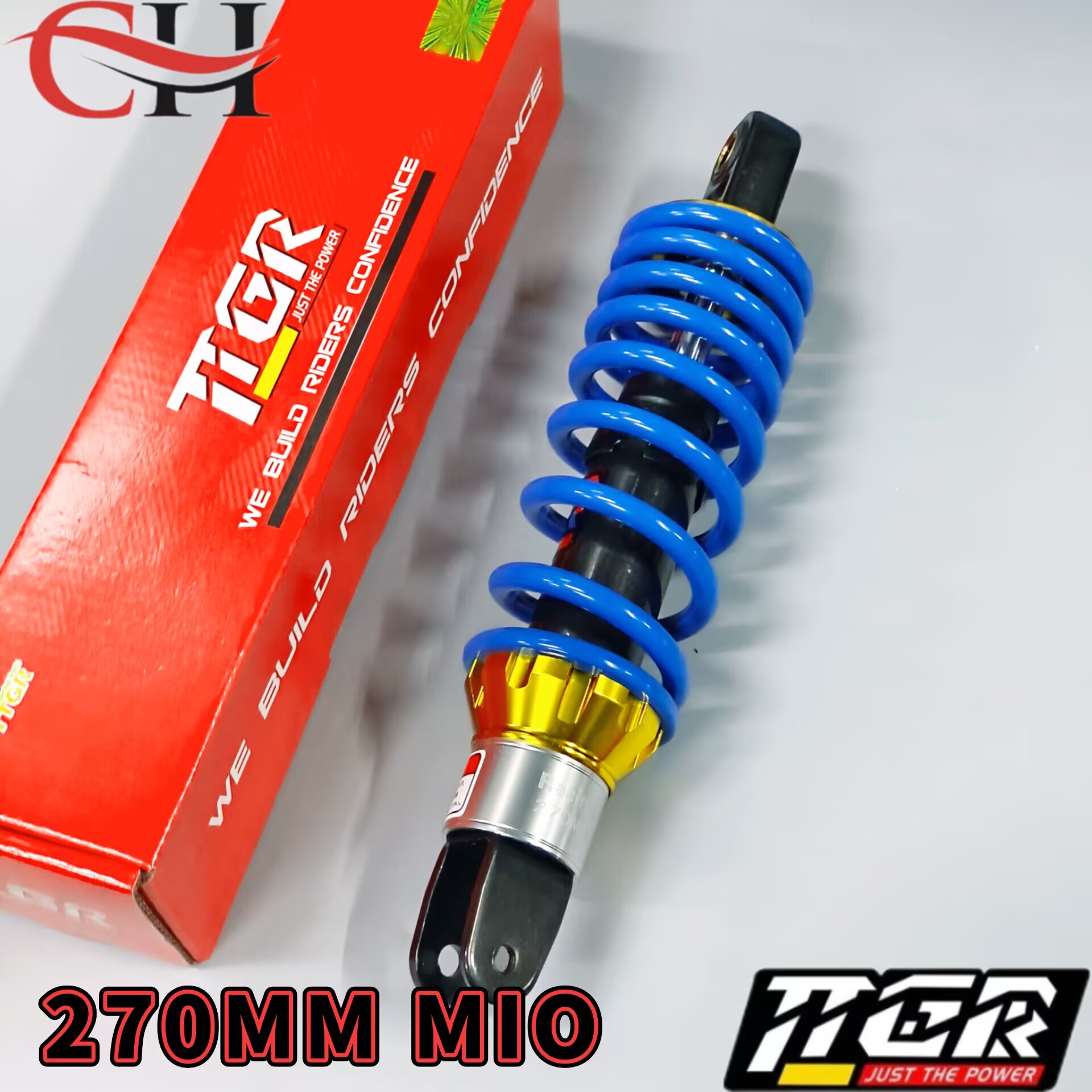 TTGR Motorcycle Rear Shock 270mm Mio Sporty/ Beat/ Mioi 125/ Skydrive ...