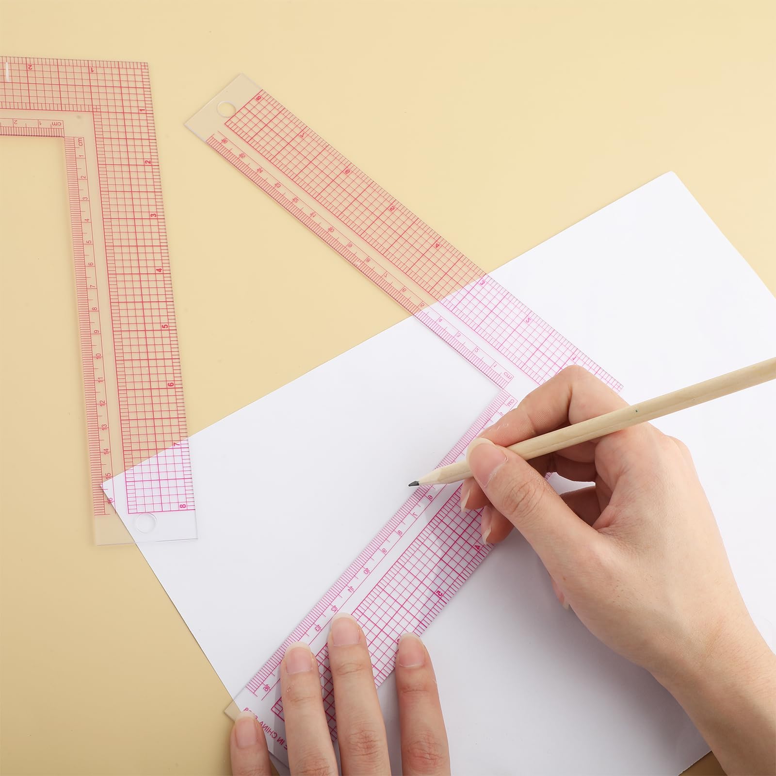 Multi Purpose 90 Degree Ruler For Fabric Cutting Quilting Dress Pattern ...