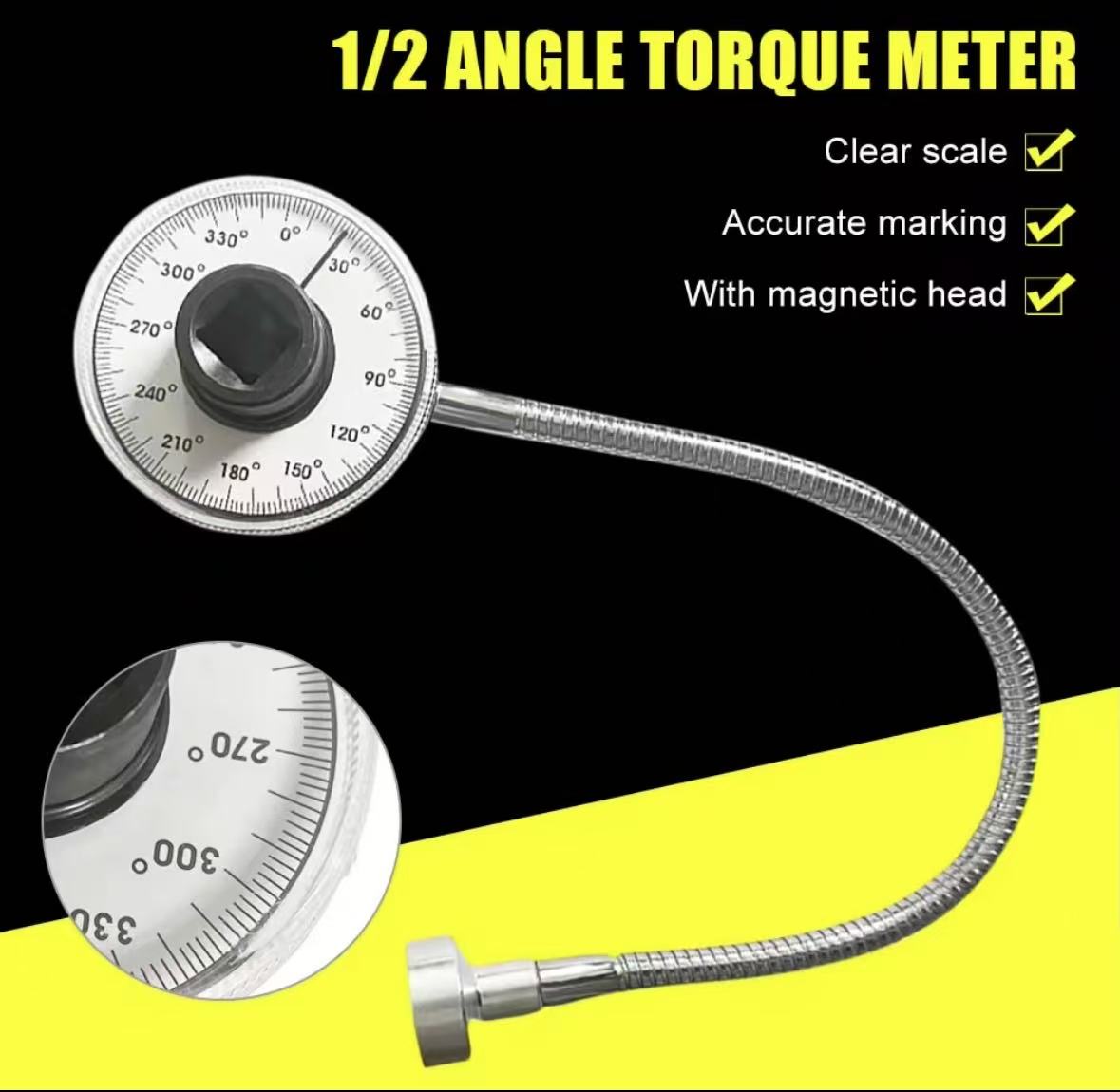 Torque gauge Angle ruler car angle measuring instrument Adjusting ...