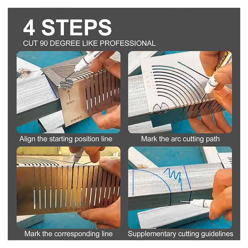 Square Tube Folding Ruler For Precise Cutting Of 90 Degree Angles ...