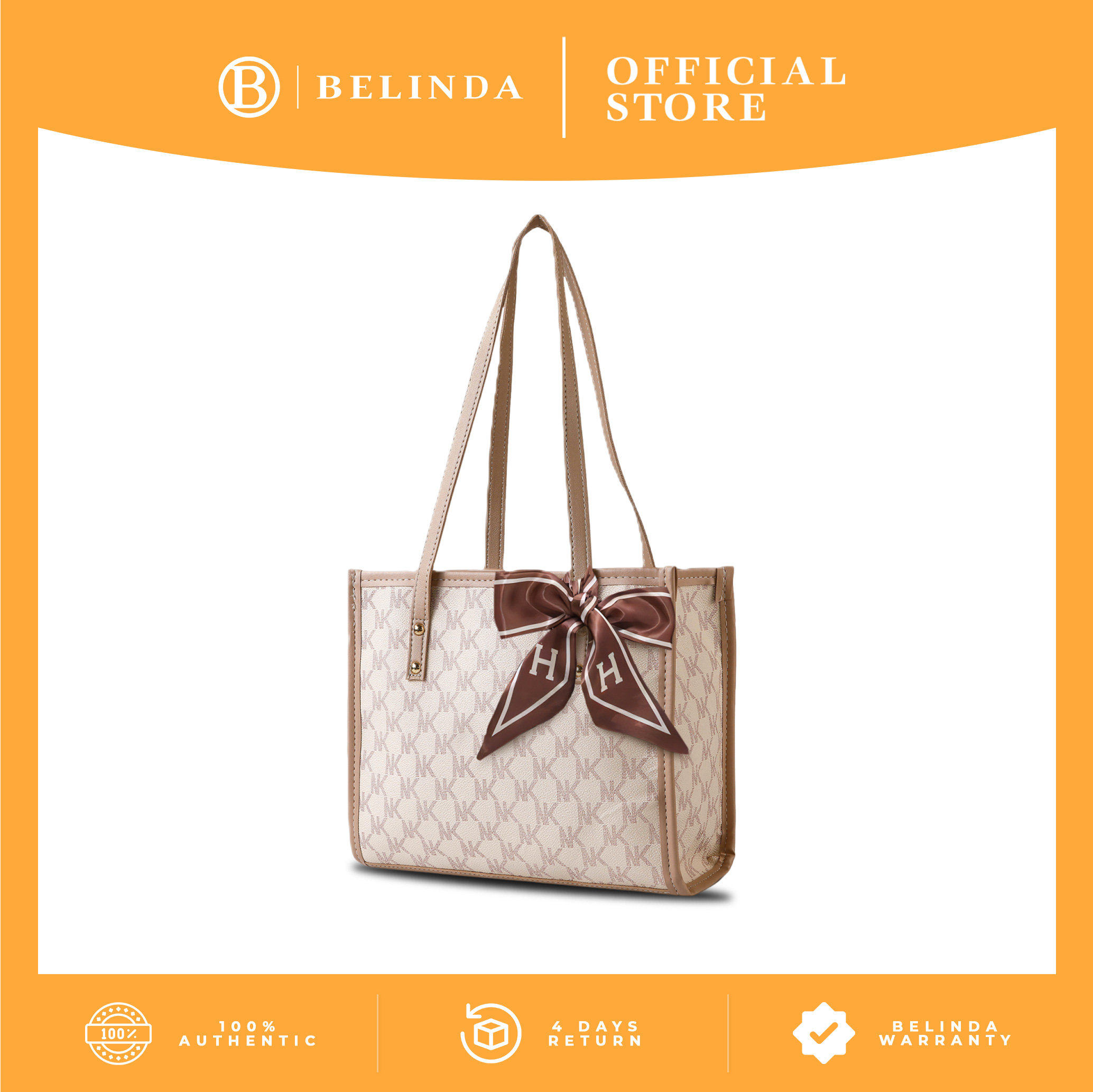 BELINDA Totebag For Woman Large Capacity PU Leather Korean Fashion ...