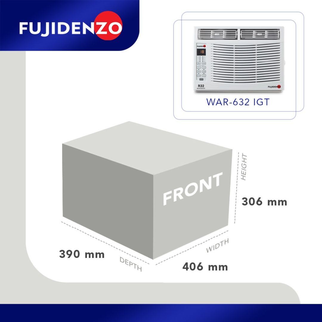 Fujidenzo 0.6HP Inverter Grade R32 Window Type Aircon with Remote ...