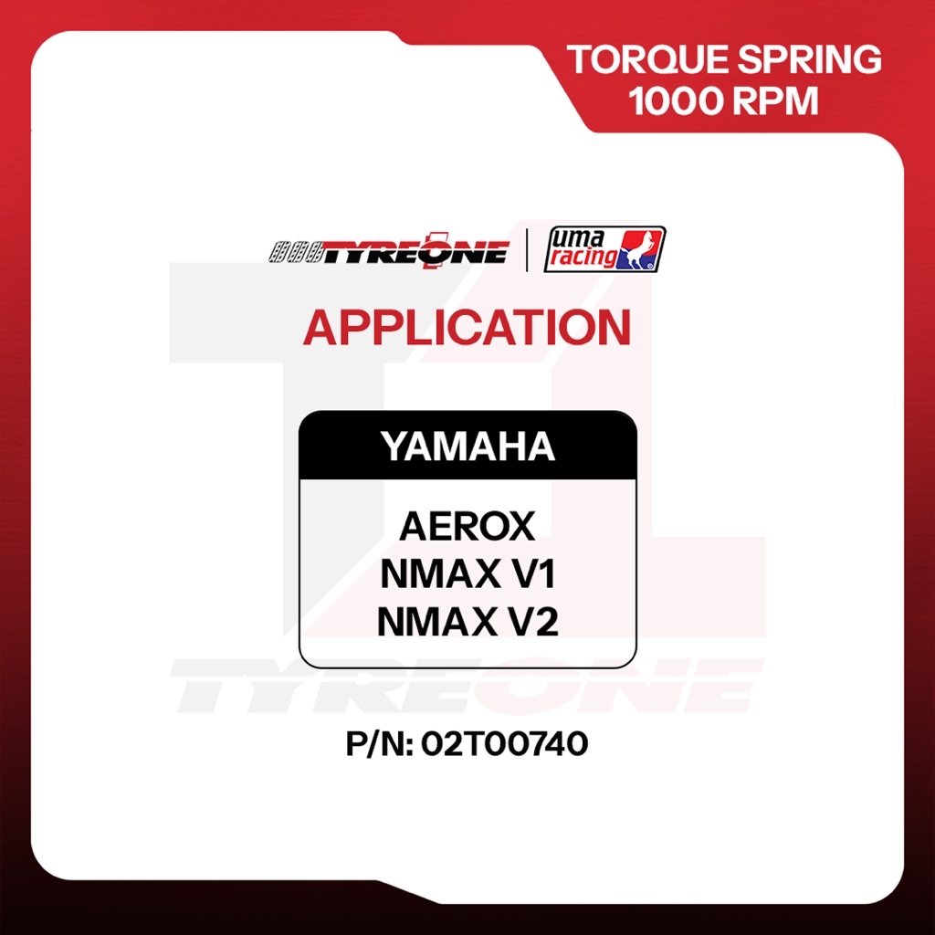 UMA Racing Torque Spring 1500 RPM Aerox / Nmax V1 & V2 02T00740 Purple ...