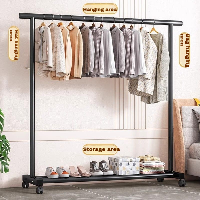 Double Rod Standing Clothes Hanger Sampayan Stainless Steel Clothes ...