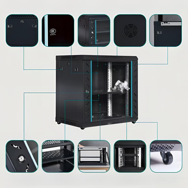 Data Cabinet 4U 6U 9U 12U Network Cabinet Server Rack CCTV System ...