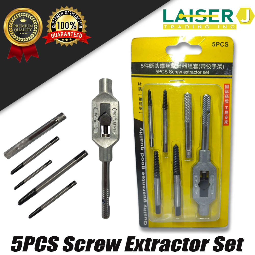 5pcs Hand Screw Thread Tap Wrench Rethreading Tool Set | Shopee Philippines