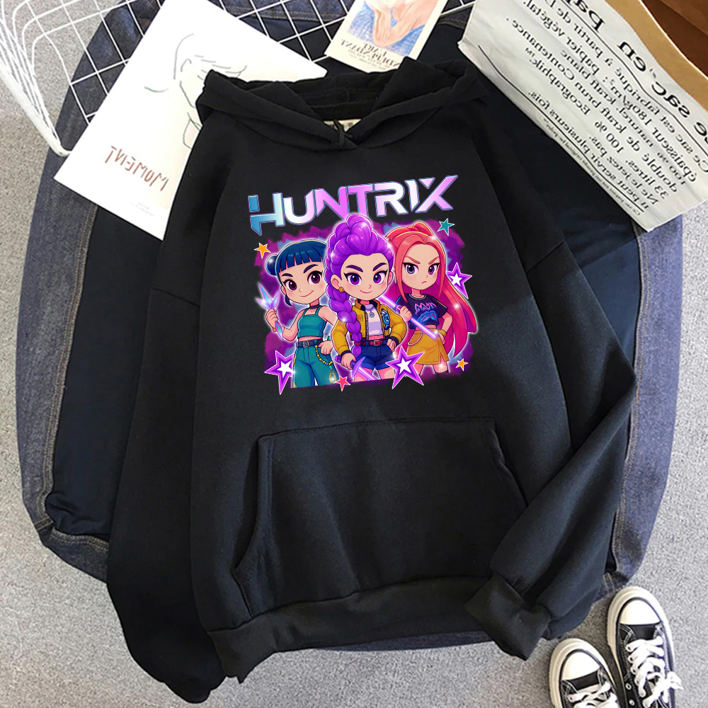Huntrix Hoodie Jacket Asian size kpop demon hunter unisex | Shopee ...