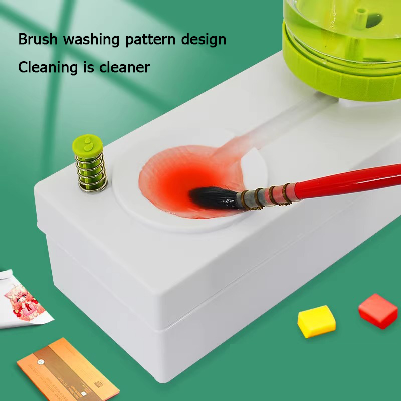 Brush Rinser Water Cycle Paintbrush Cleaning Tool Large Capacity Water ...