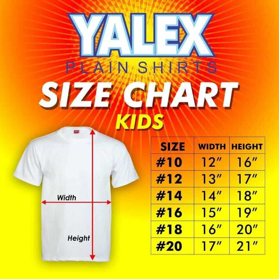  YALEX Plain Shirt Round neck CREAM for Kids/Teens/Adult 