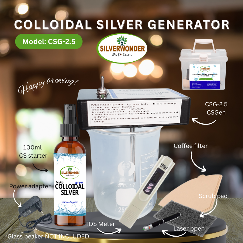 SILVERWONDER Colloidal Silver Generator Brewer CSG-2.5 from Australia ...