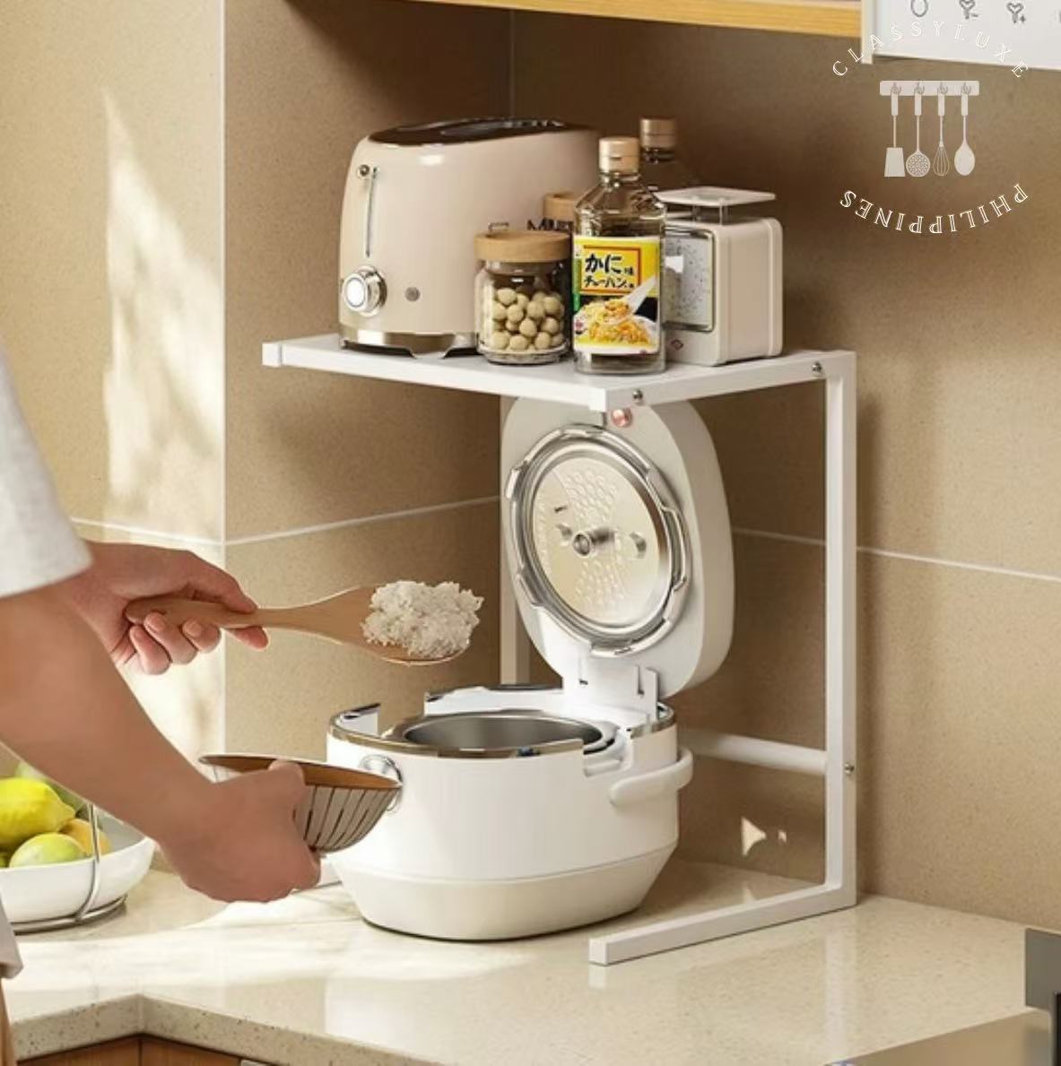 Classy Luxe Kitchen Shelf Storage Rack Oven Microwave Storage ...