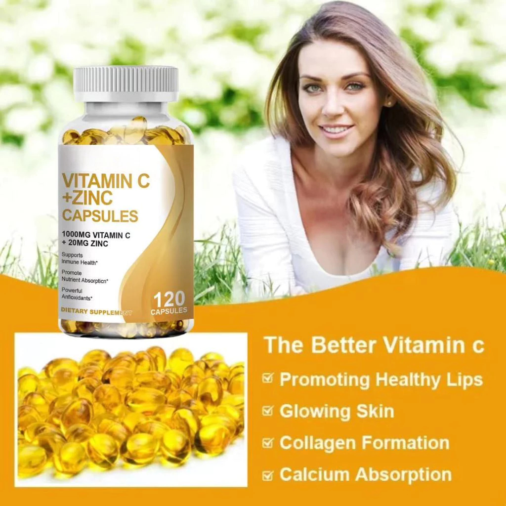 VitaminC + Zinc Capsules Promotes Collagen Synthesis Enhances Human ...