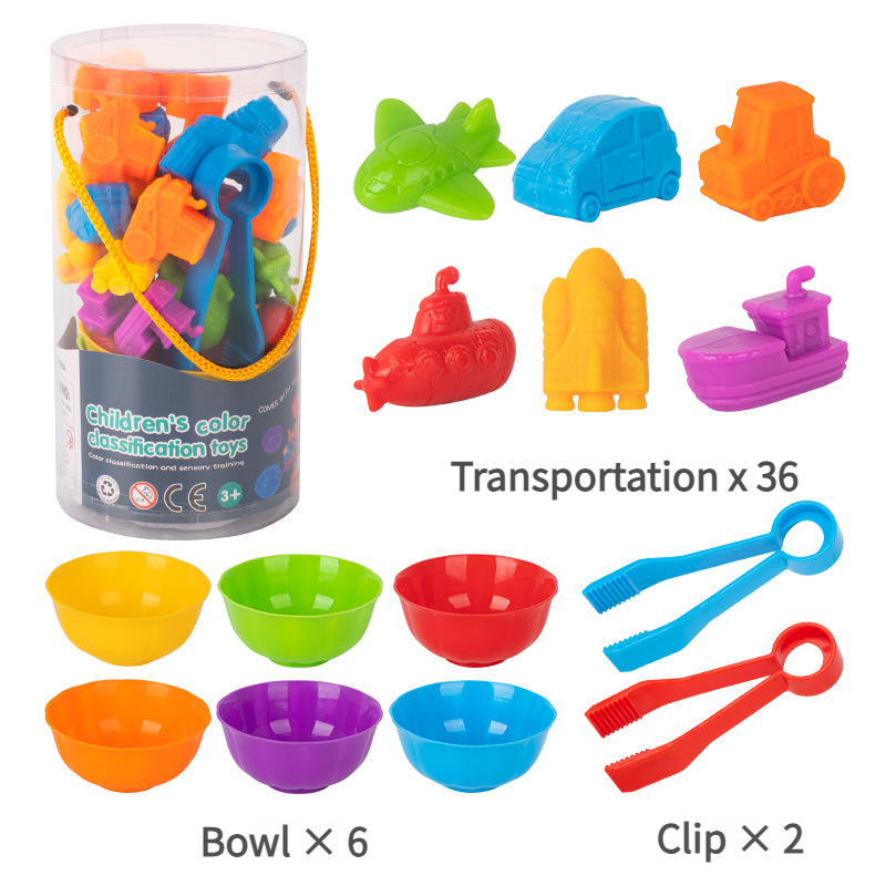 Educational Toys Sorting Colors Rainbow Counting Toys Montessori Toys ...