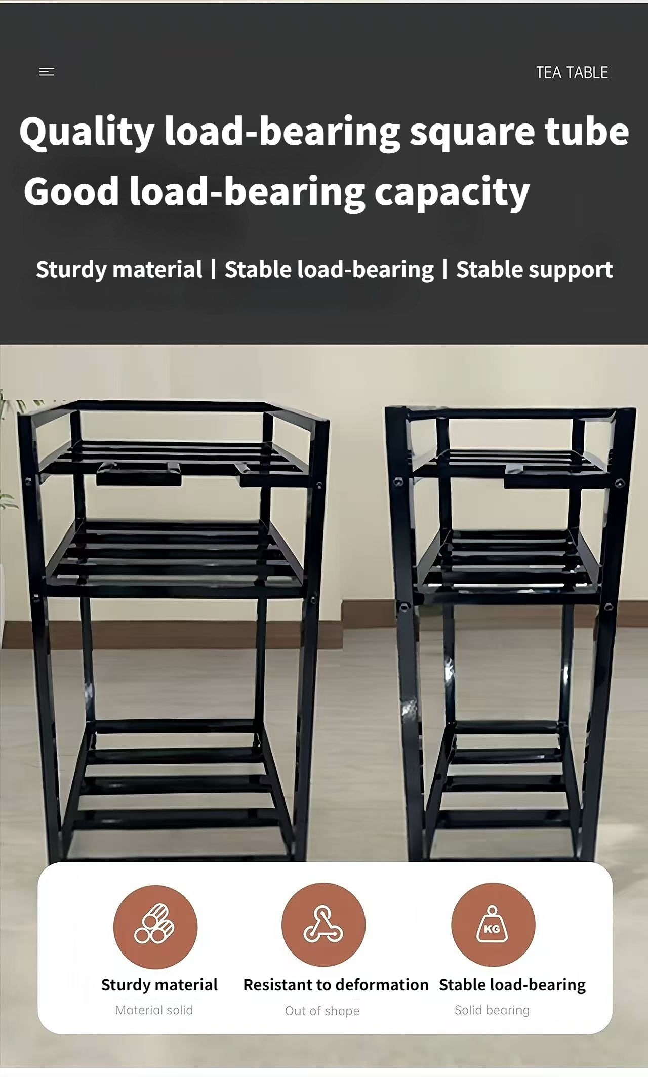 Heavy Duty Water Gallon Rack Stand Carbon Steel Multi-Tier Storage ...
