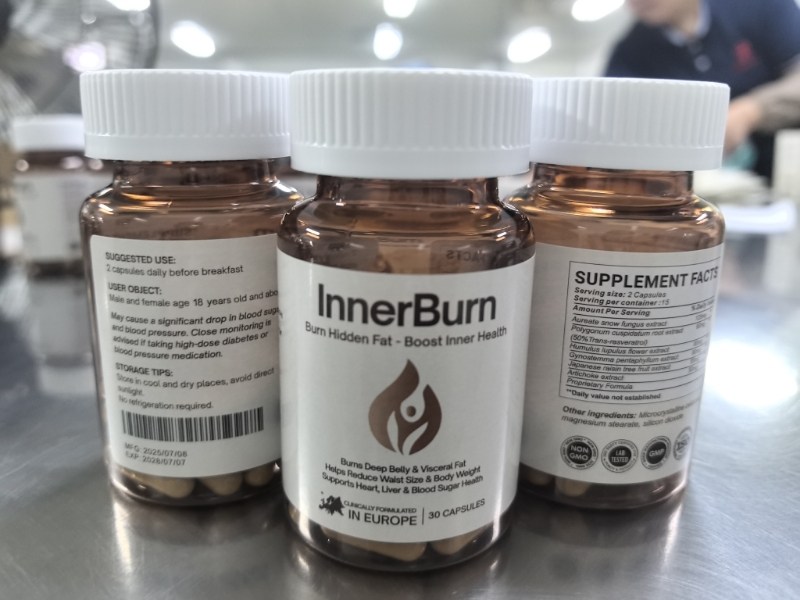 InnerBurn 30Capsules -Burn Hidden Fat Reduce Body Weight Burns Deep ...