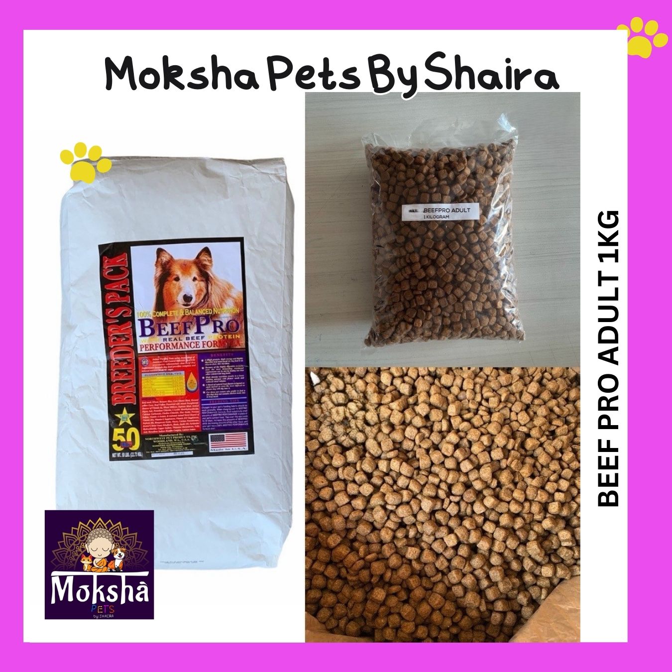 Beef Pro Adult / Puppy Repacked 1 kg | Shopee Philippines
