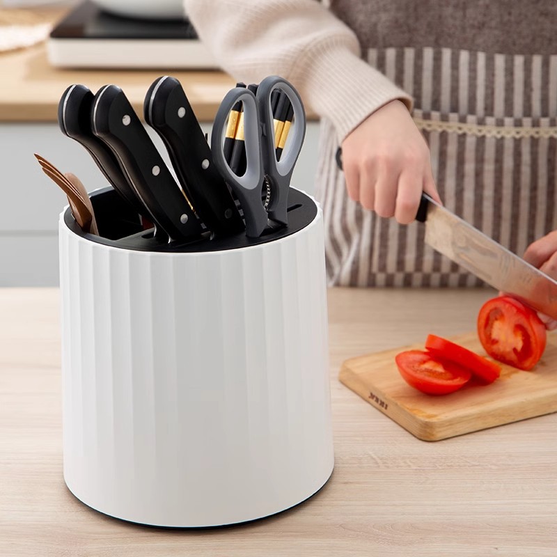 Kitchen 360° Rotating Knife Holder Multifunctional Household Chopsticks ...