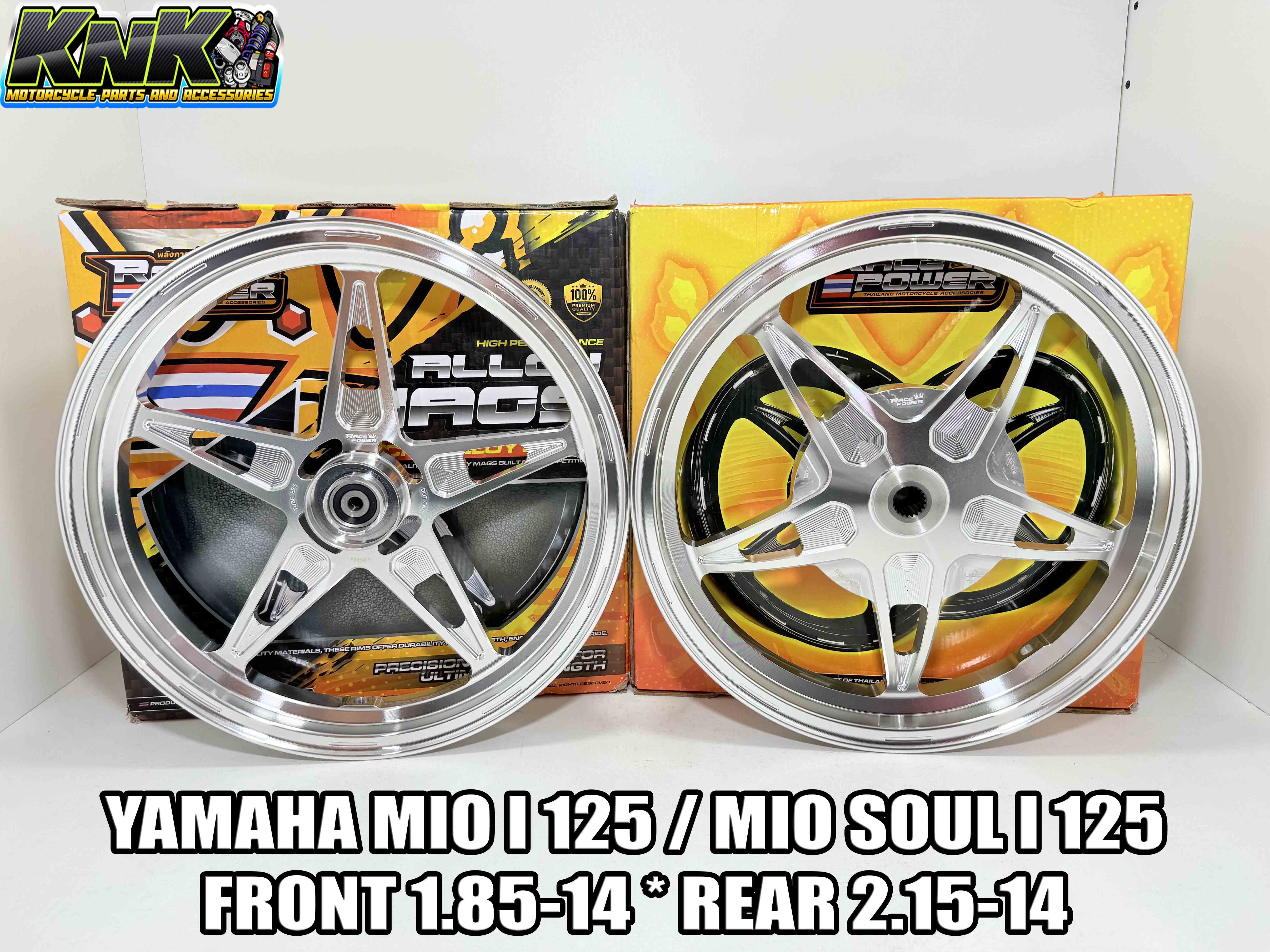 RACE POWER MAGS 14s 5 SPOKES FOR YAMAHA MIO I 125 / MIO SOUL I 125 (100 ...