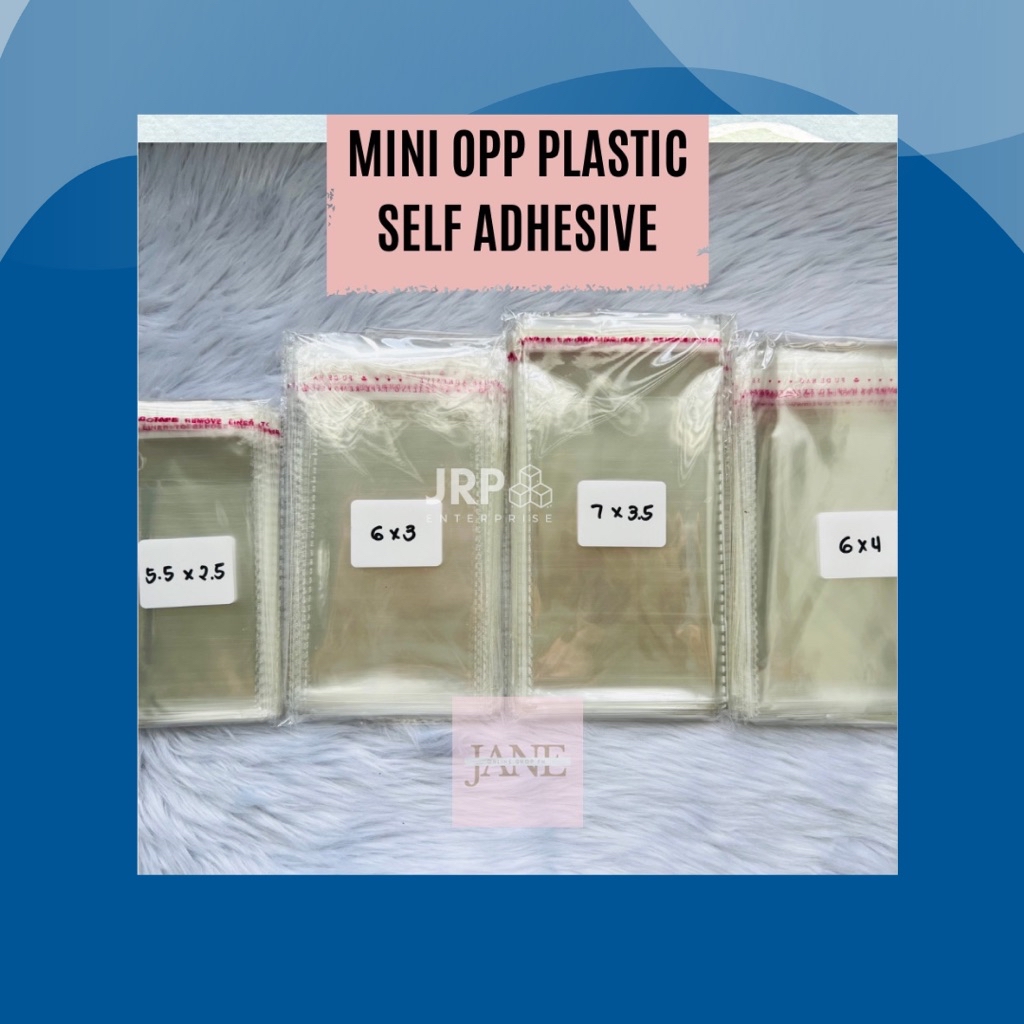 100 pcs Mini Opp Plastic Self Adhesive | Shopee Philippines