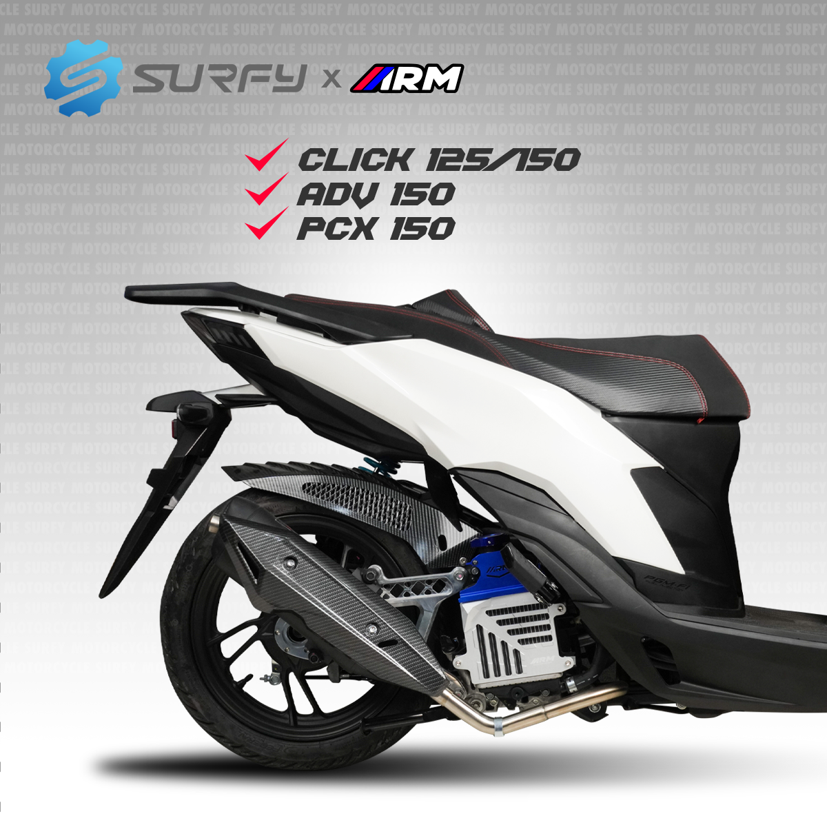 Arm Radiator Neck Cover Full CNC For Click 125i 150i ADV PCX 150 From ...