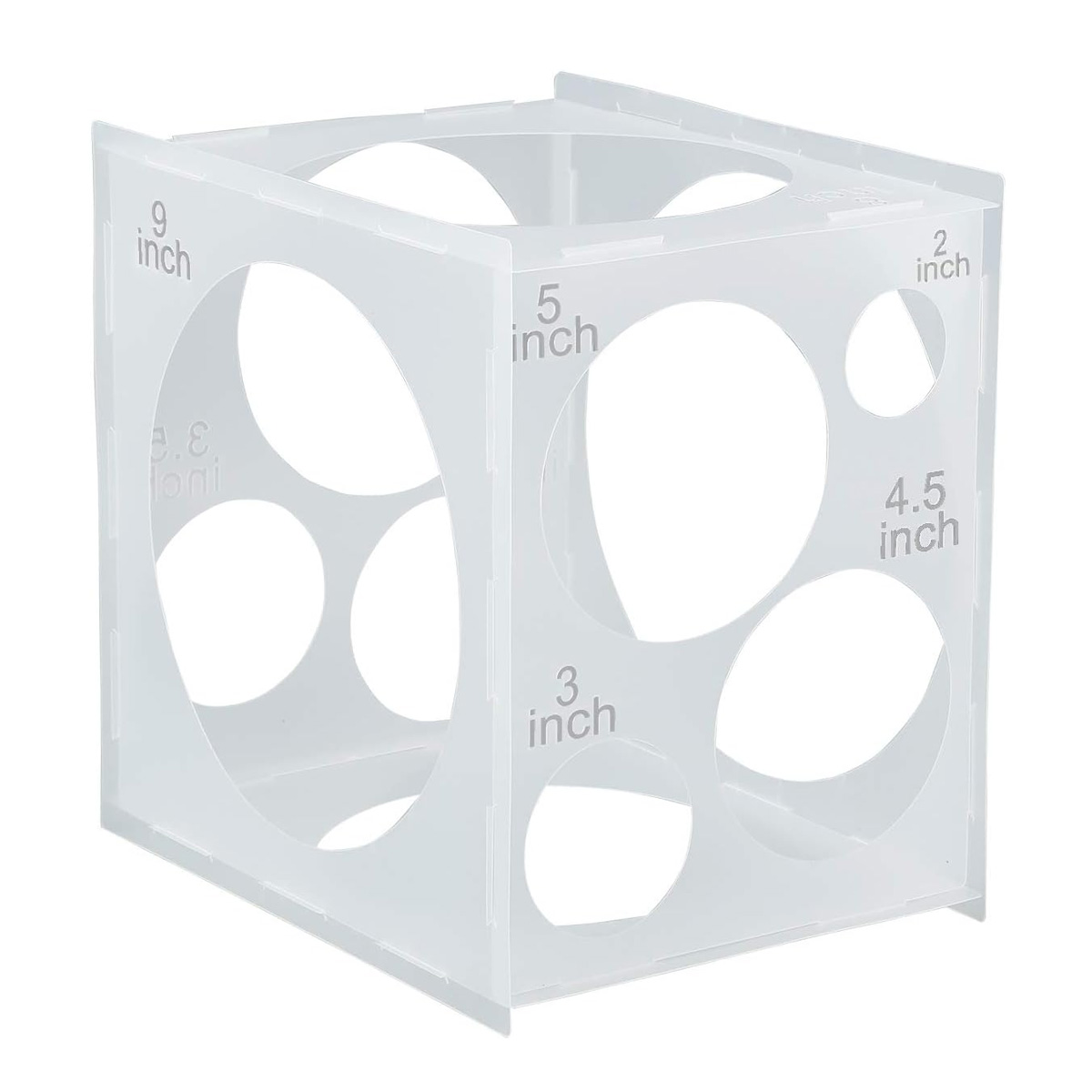 11 Holes Collapsible Plastic Balloon Sizer 2-10in Balloon Measuring ...
