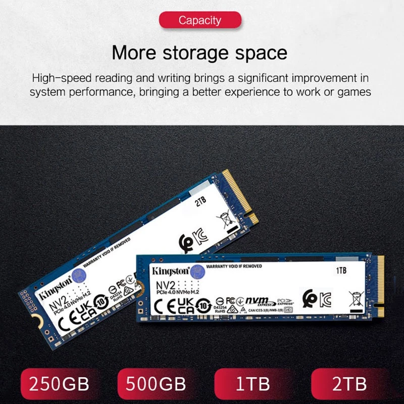 Kingston SNV2S NV2 M.2 x4 2280 nvme PCIe 4.0 x4 Solid State Drive 500GB ...