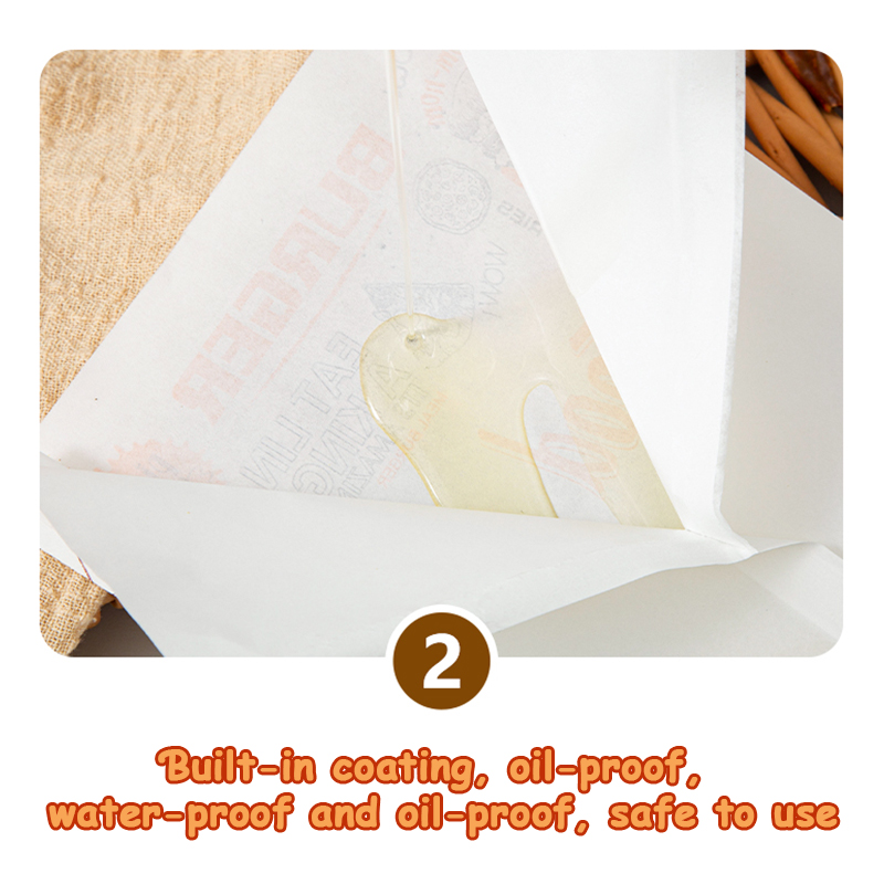 100Pcs French Fries Paper Disposable French Fries Pouch Fries Holder ...
