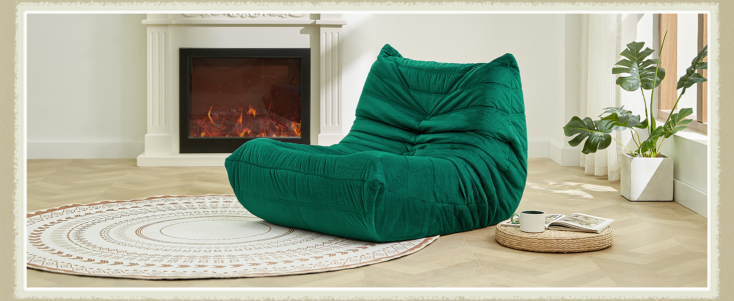 DreaME Caterpillar Sofa Compressed Sofa Single Sofa Leisure Lounge ...