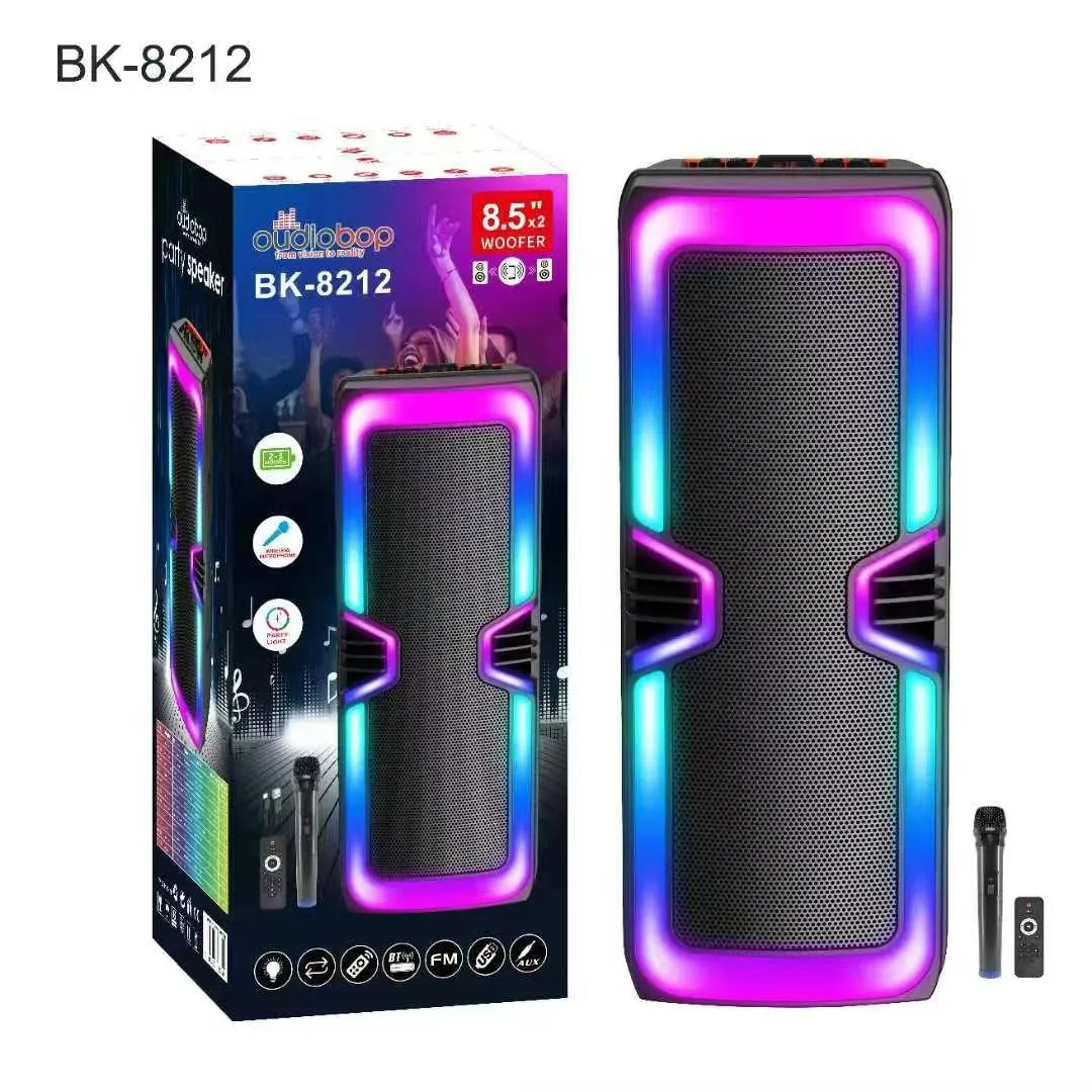 BTS-1166 BIG DJ bluetooth speaker color LED charging party karaoke ...