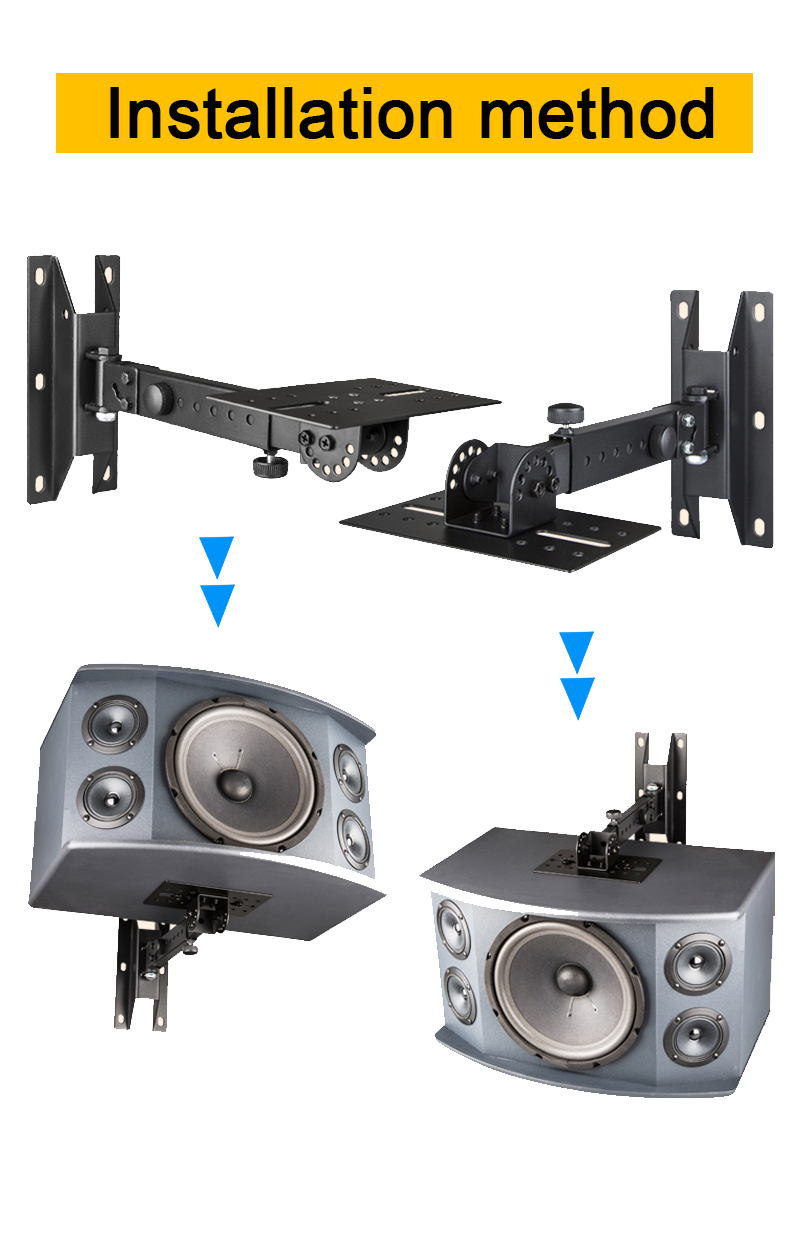 2 in 1 audio rack speaker bracket wall mount bracket audio wall rack ...