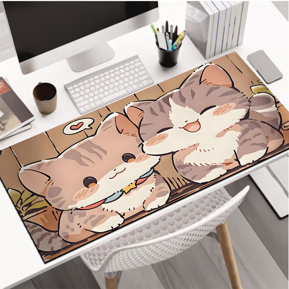 1pc Cute Cat Large Mouse Pad computer mat Desk Mat keyboard mat Office ...