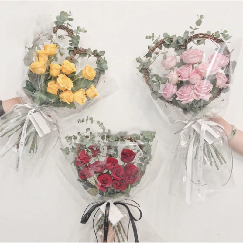 【48pcs】Transparent Wrapping Paper Bouquet Wrapping Paper Waterproof ...