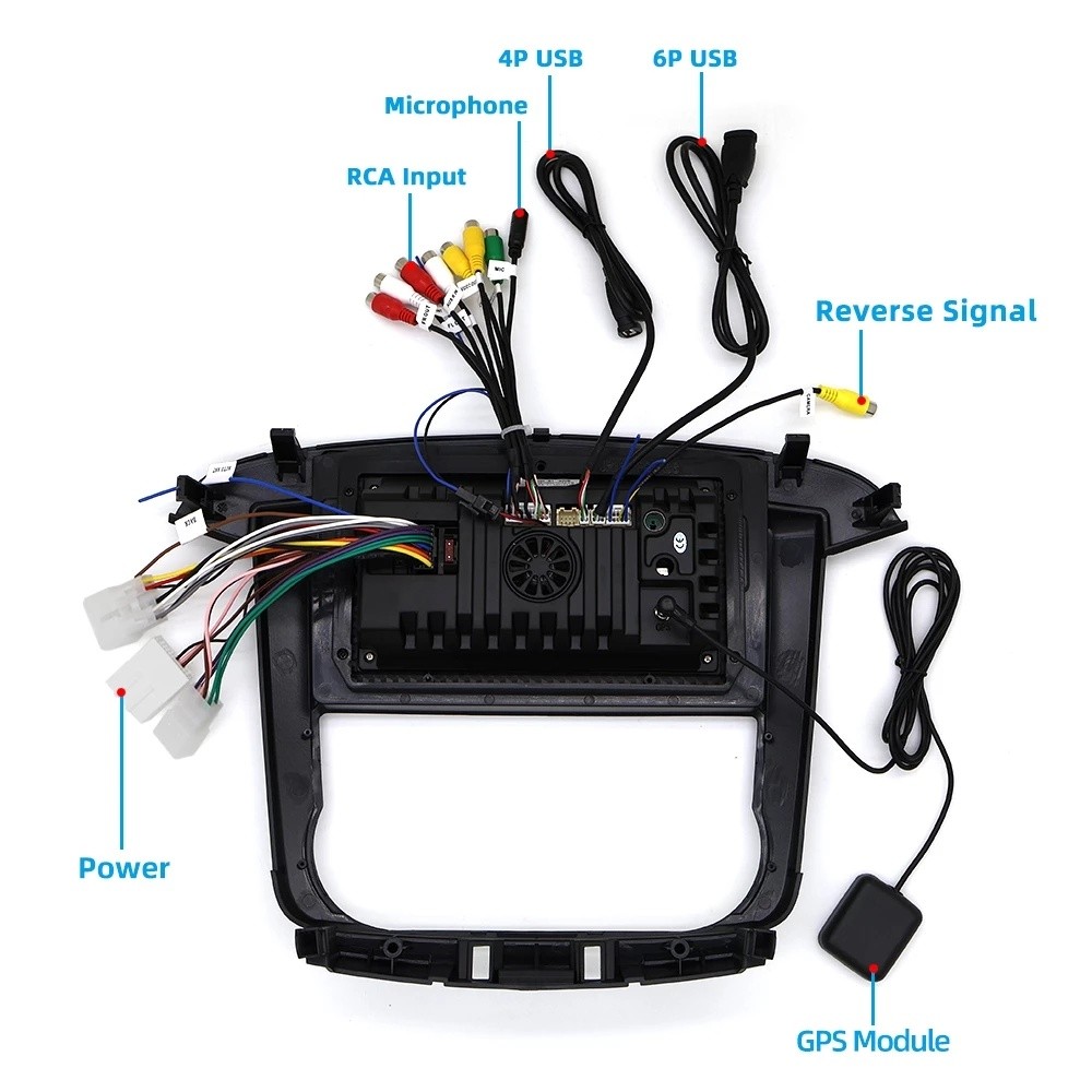 For Toyota Innova 2005-2010 8G+64G Car Android 14 Head Unit 9 Inch IPS ...