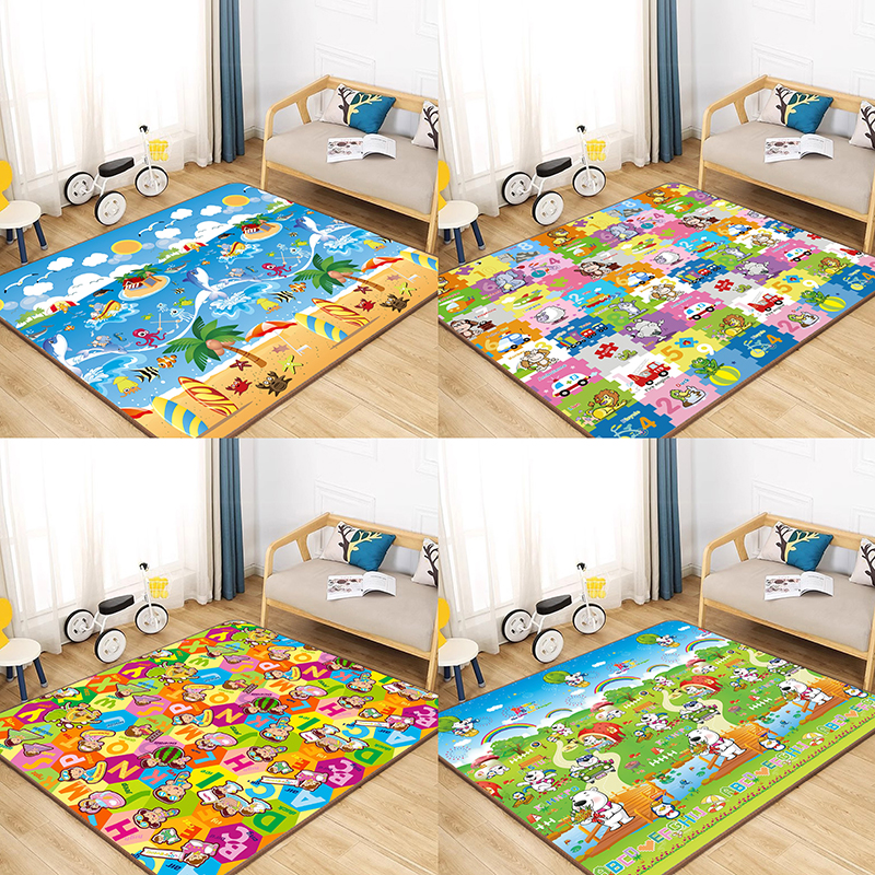 (COD)play mat for baby Foldable playmat thick foam family size Game ...