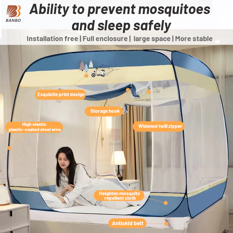 Mosquito net Tent Mosquito net kulambo No-Installation Foldable tent ...