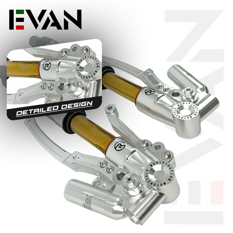EVAN PH TRC CNC Inverted Front Shock Assembly Fully Adjustable for ADV ...
