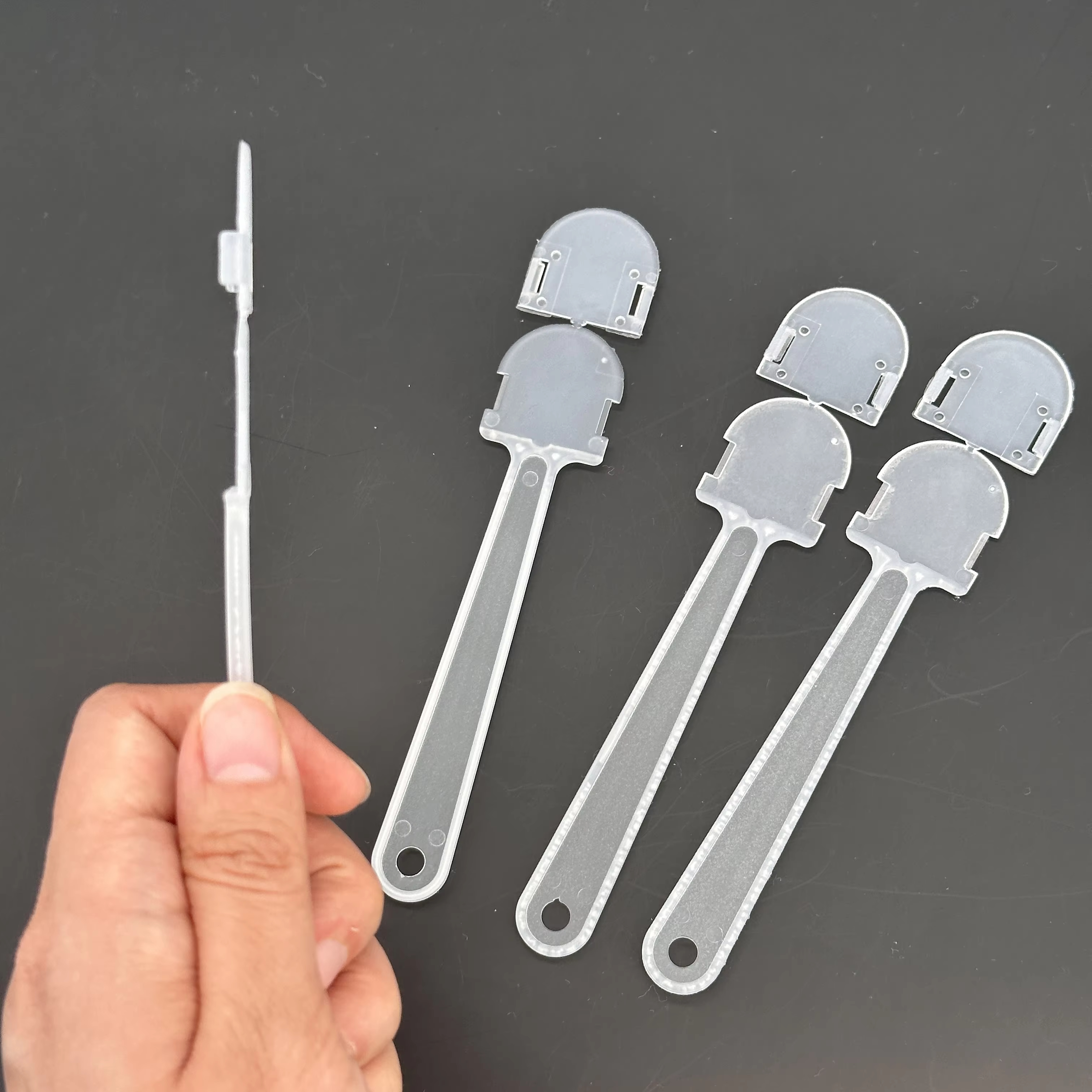 100PCS DIY Fan Handle Transparent Mini Graffiti Fan Handle Portable ...