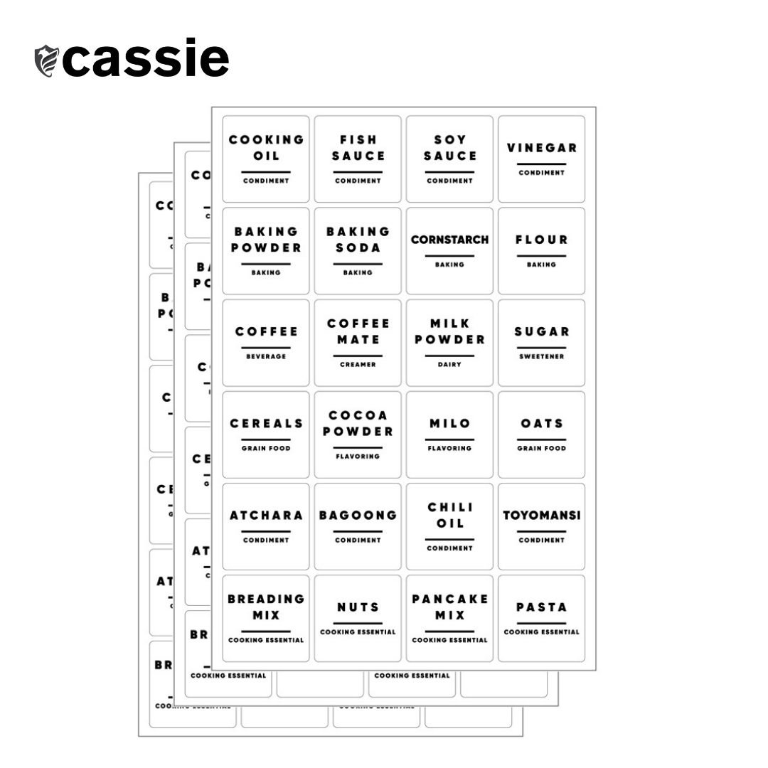 【Sticker only】 Pre-printed 2x2in Condiments Vinyl Stickers Waterproof ...