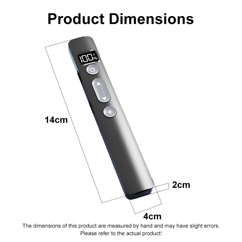 2.4GHz Laser Pointer Clicker Wireless Flip Pen Clicker For PowerPoint ...