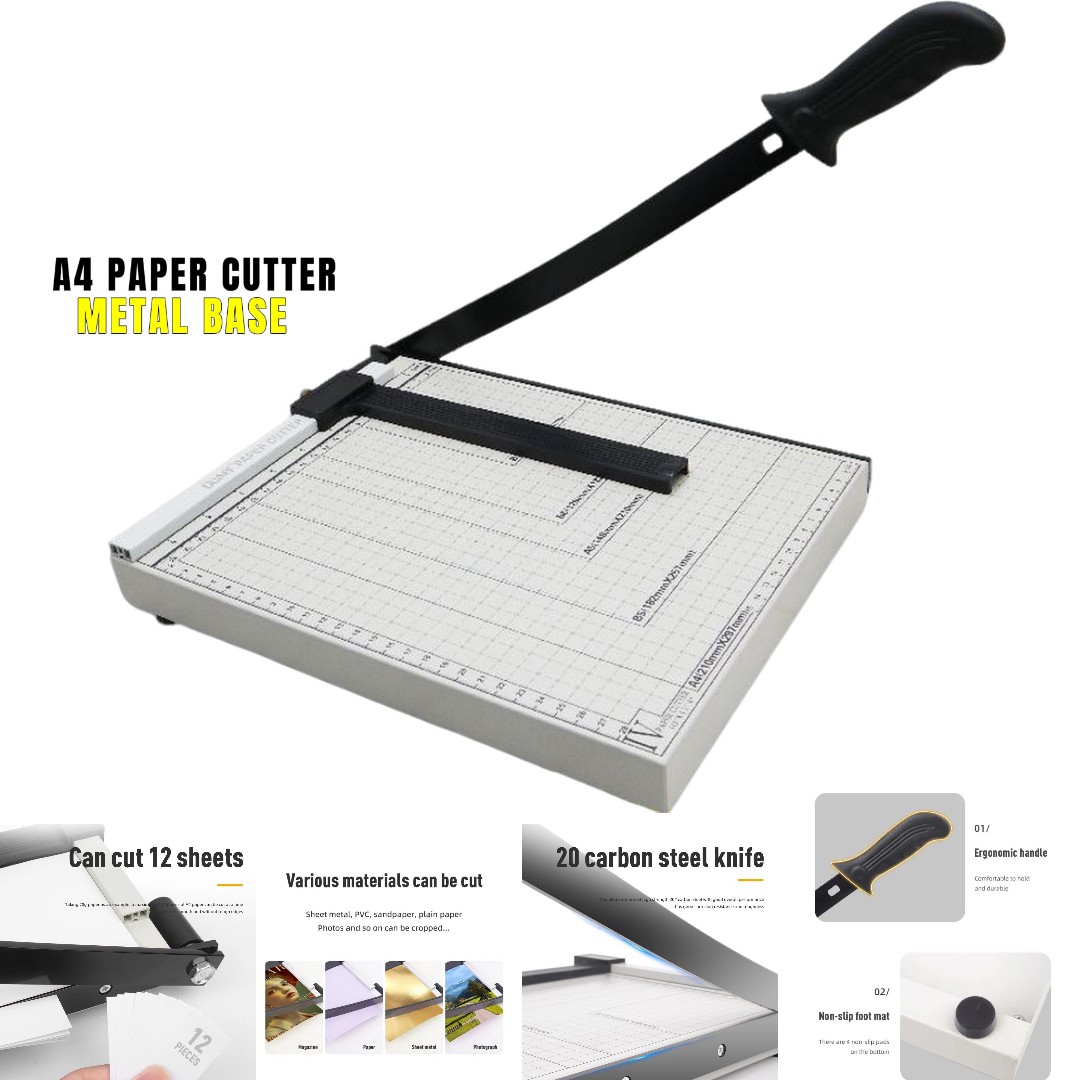 COD A4/A5 Portable Metal Paper Cutter Photo Paper Trimmer Guillotine ...