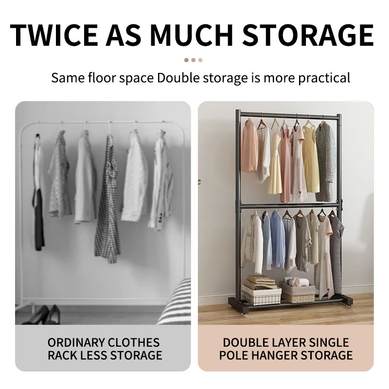 Clothes Rack 2 layer Clothing Rack Sampayan Stainless Drying Rack ...