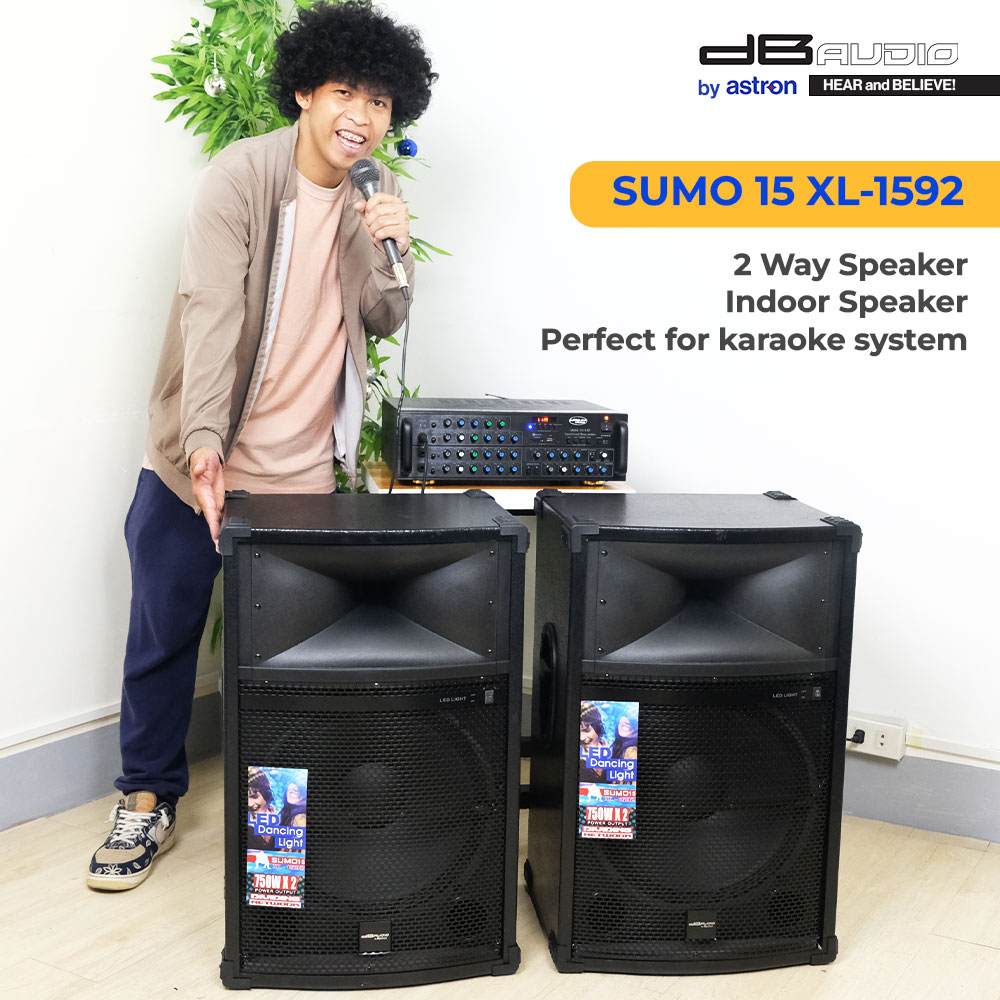 DB Audio by Astron SUMO-15 | 2 way speaker | Powerful sound | 750w x 2 ...