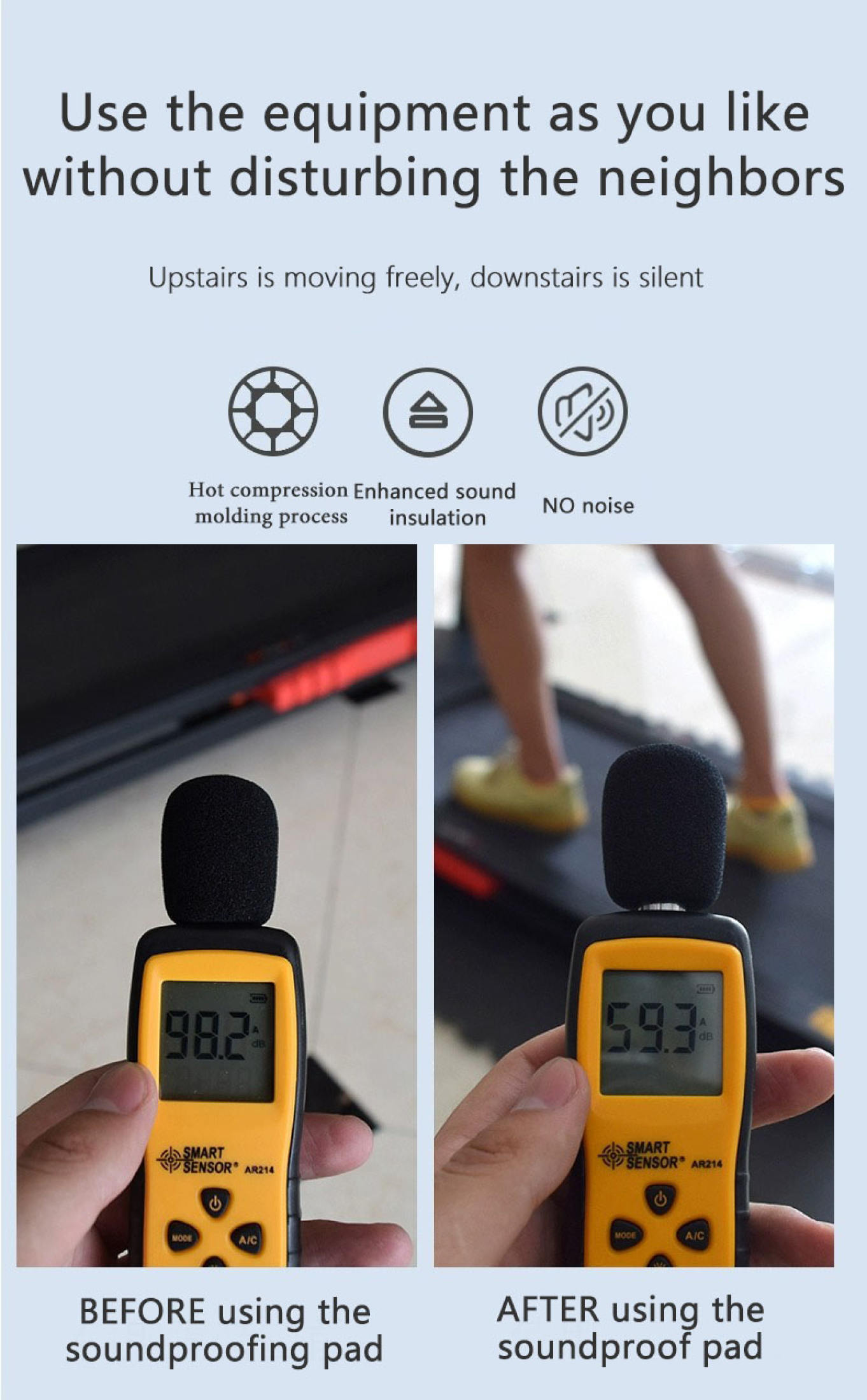 Rubber Floor Mat Dumbbell Cushioning Anti-collision Mat Big Size 50cm ...