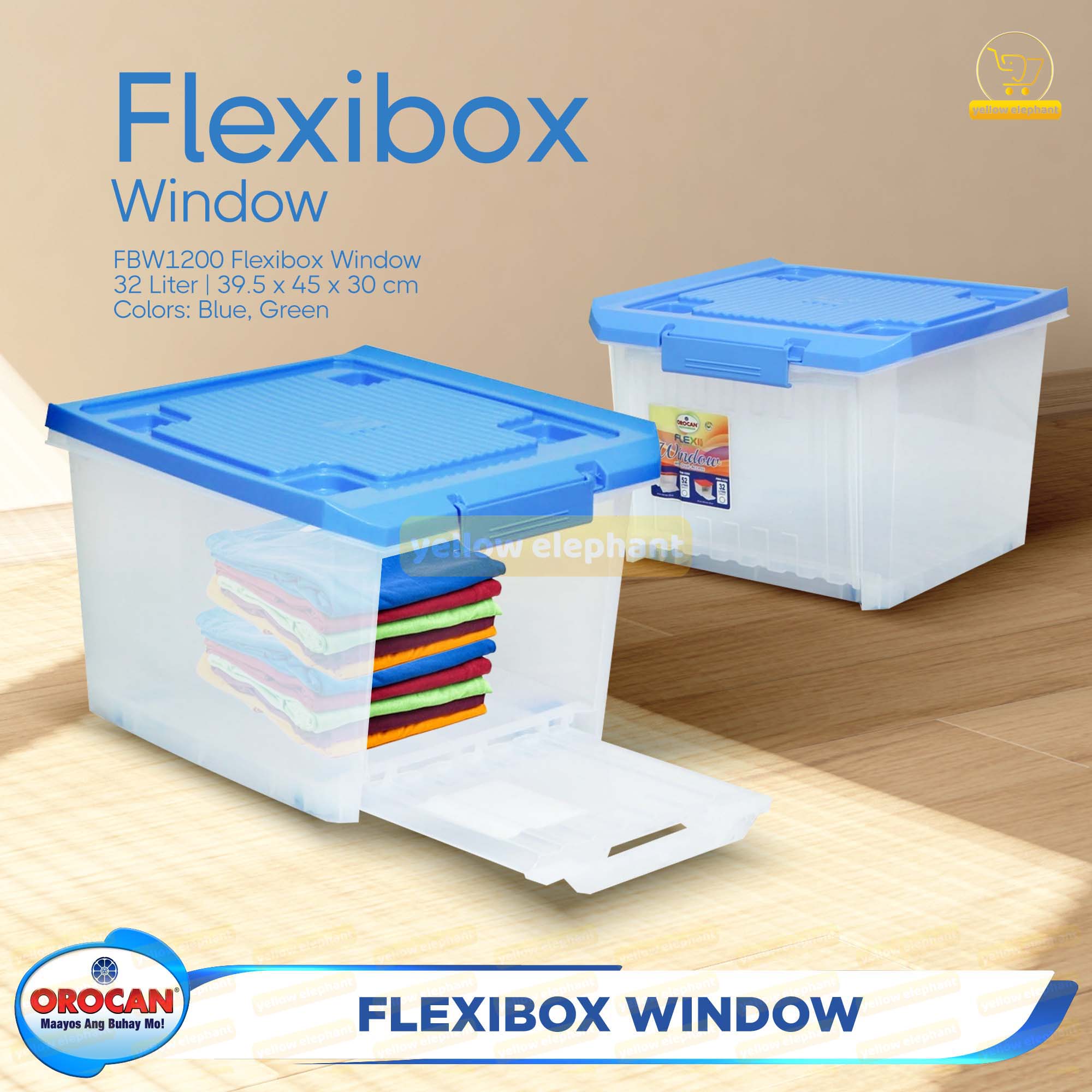 Orocan Flexibox Window 32 & 52 Liters High Quality Storage Box With ...